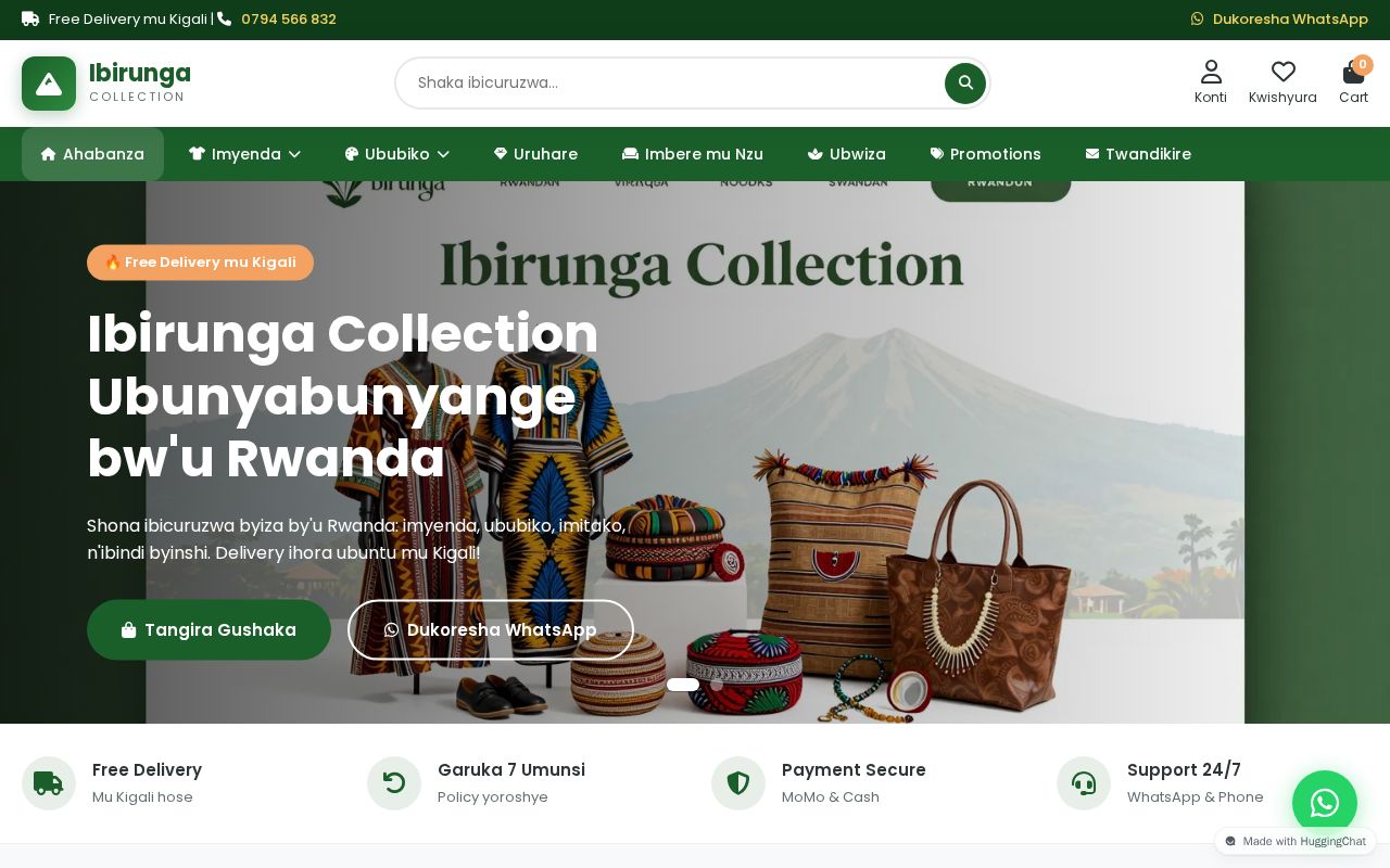 Preview of Ibirunga Collection - Online Shop Kigali