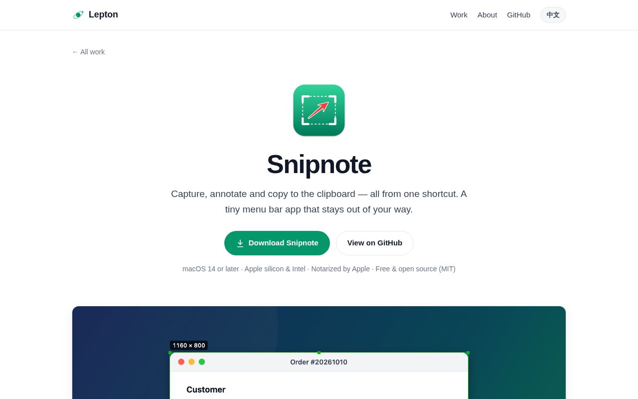Preview of Snipnote