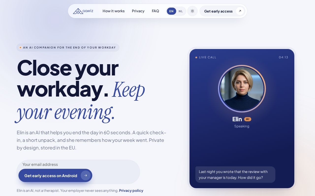 Preview of Aawiz Voice Checkin