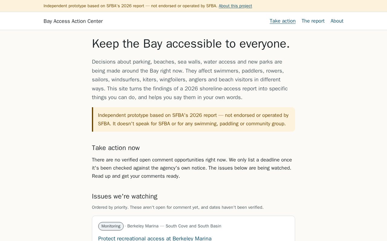 Preview of Sfbay Access