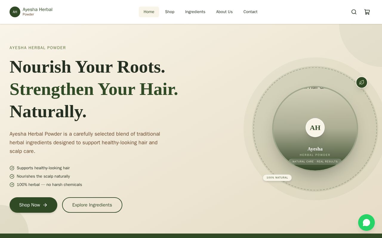 Preview of Ayesha Herbal Powder