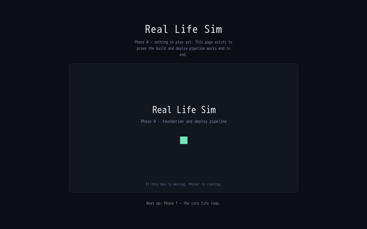 Preview of Real Life Sim