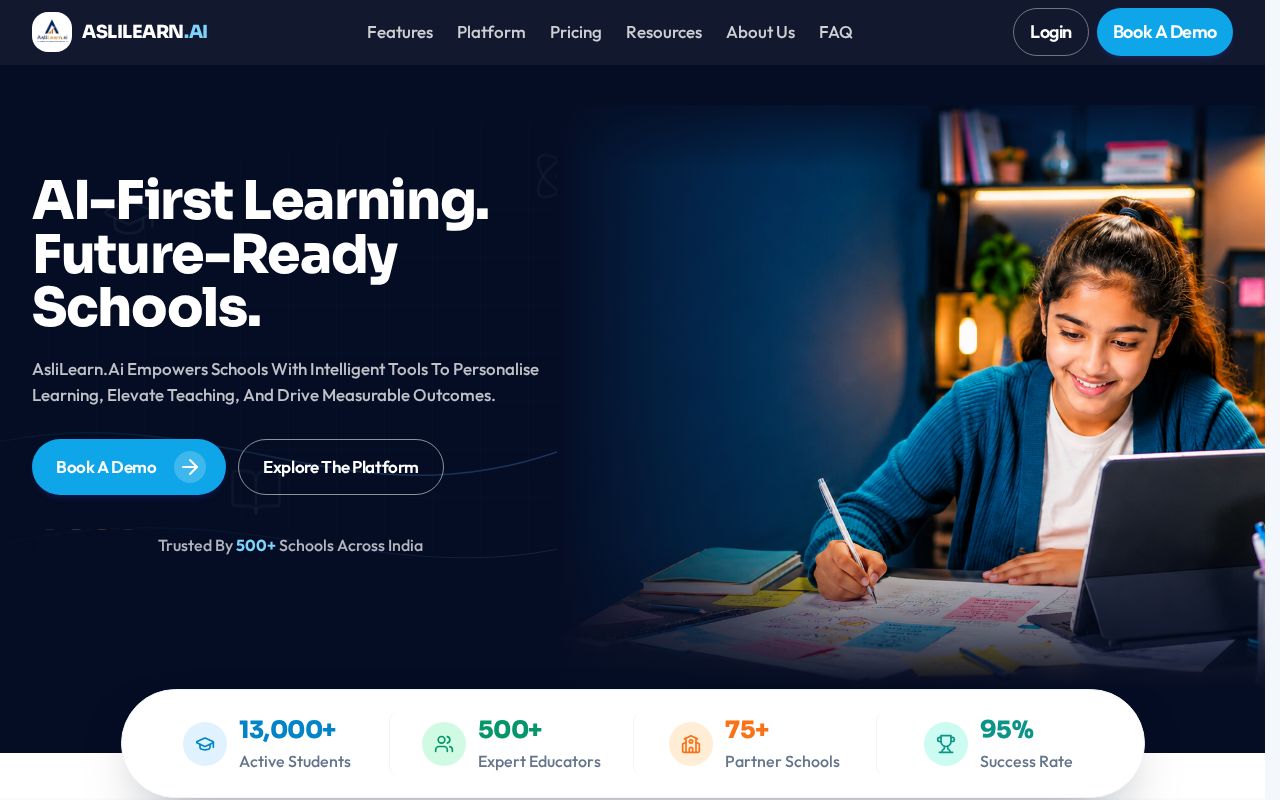 Preview of Aslilearn Frontend