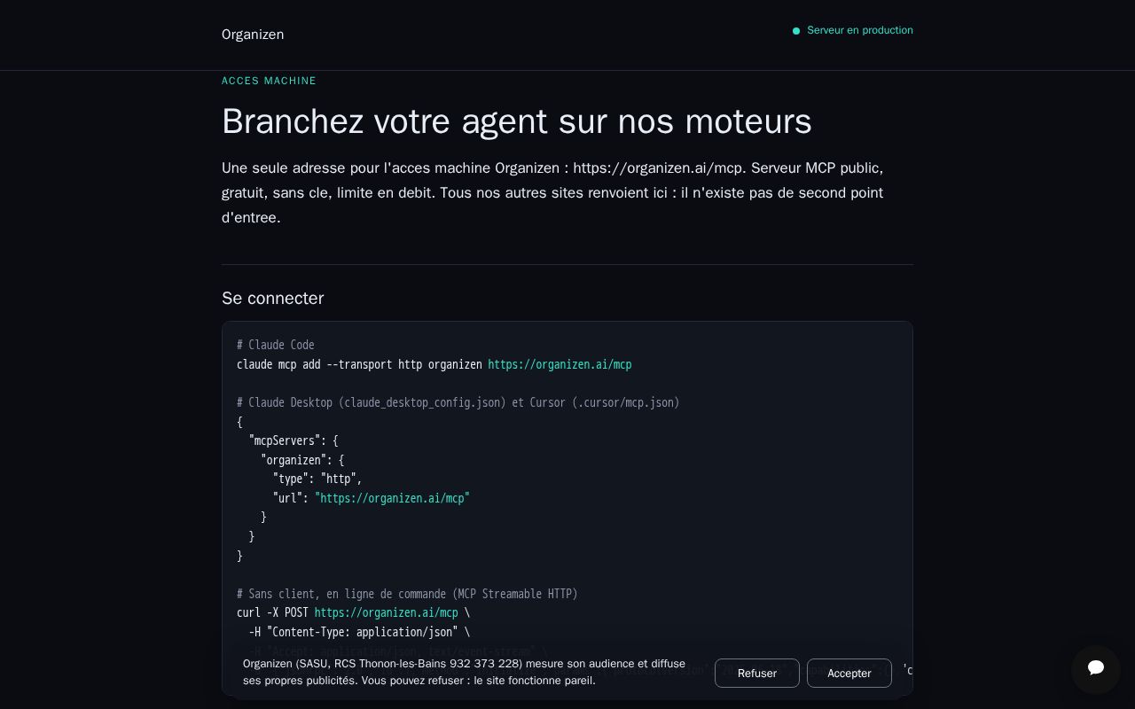 Preview of Organizen Mcp