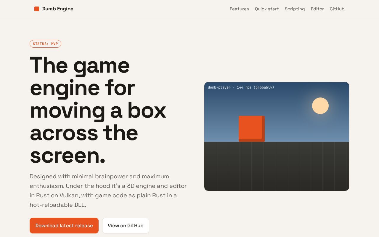 Preview of Dumb Engine