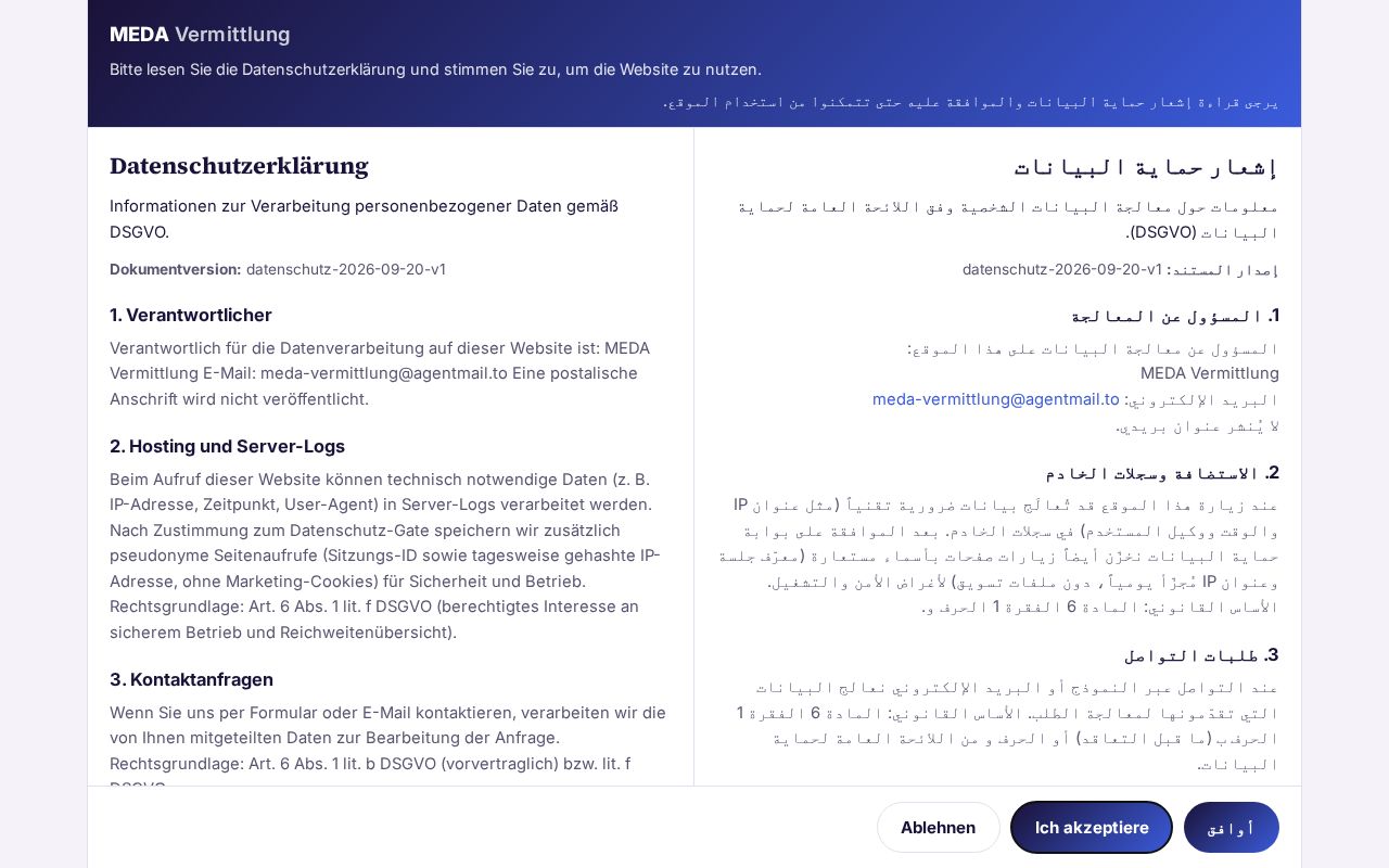 Preview of MEDA Vermittlung