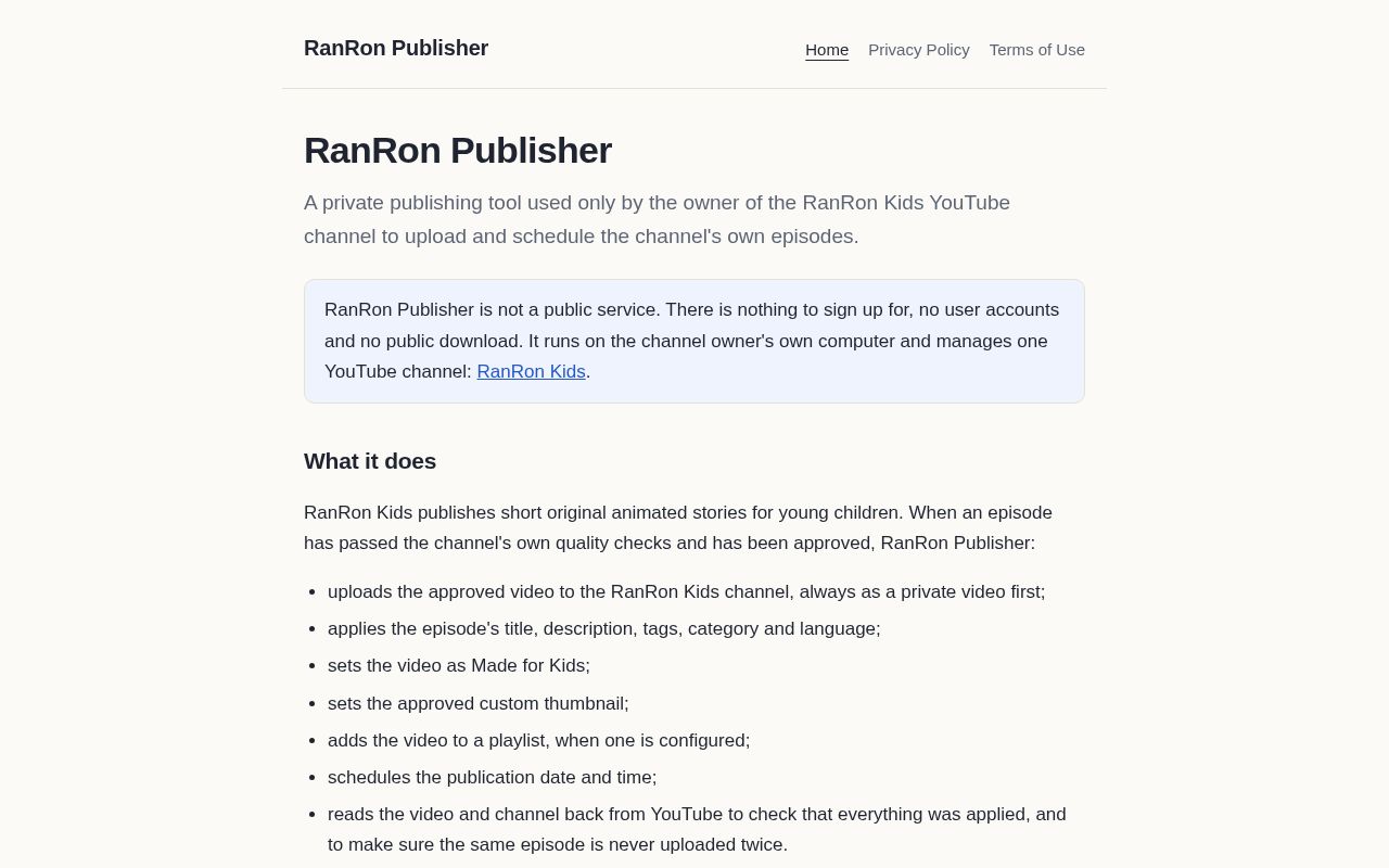 Preview of Ranron Publisher
