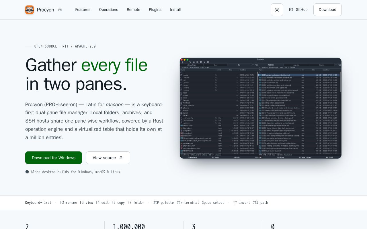 Preview of A modern dual-pane file manager