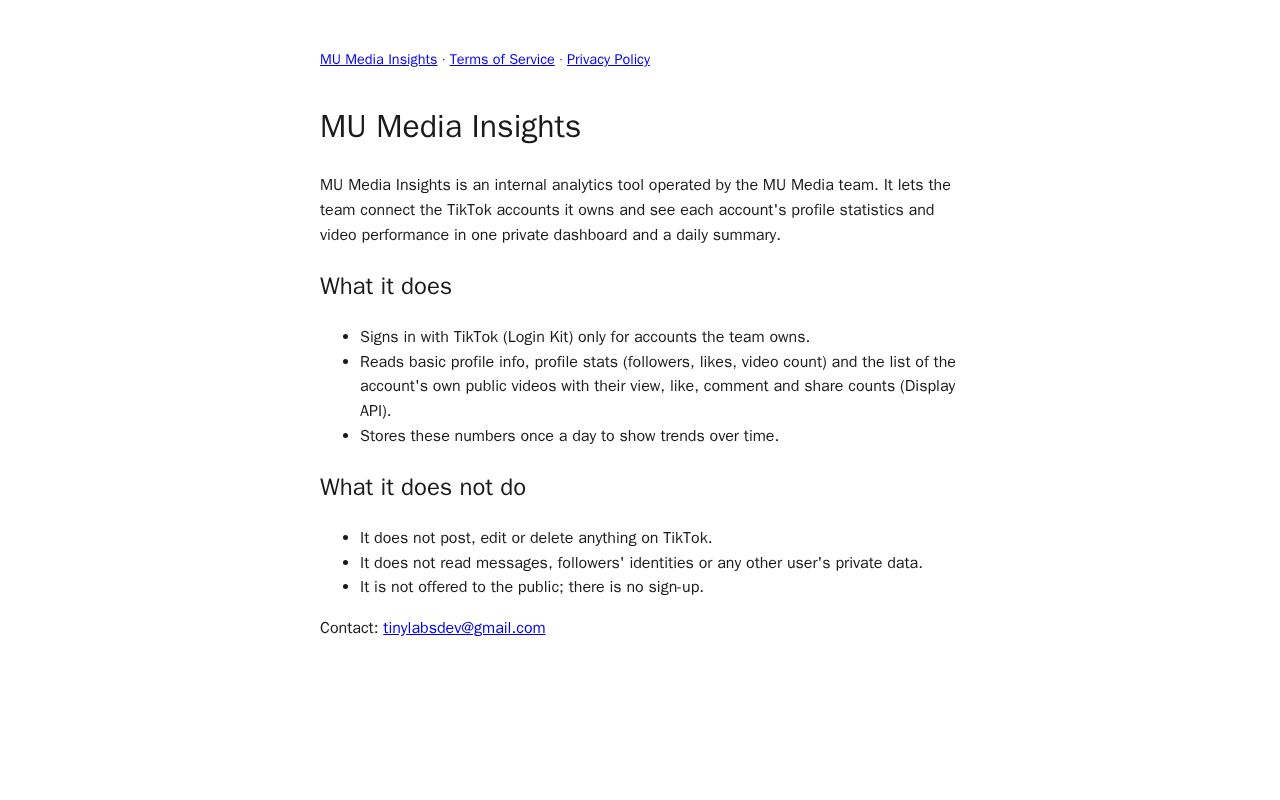 Preview of MU Media Insights