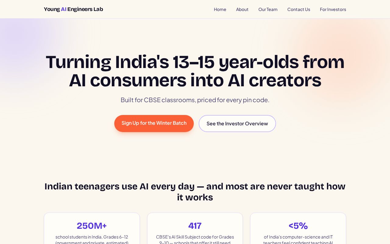 Preview of Young Ai Engineers Lab