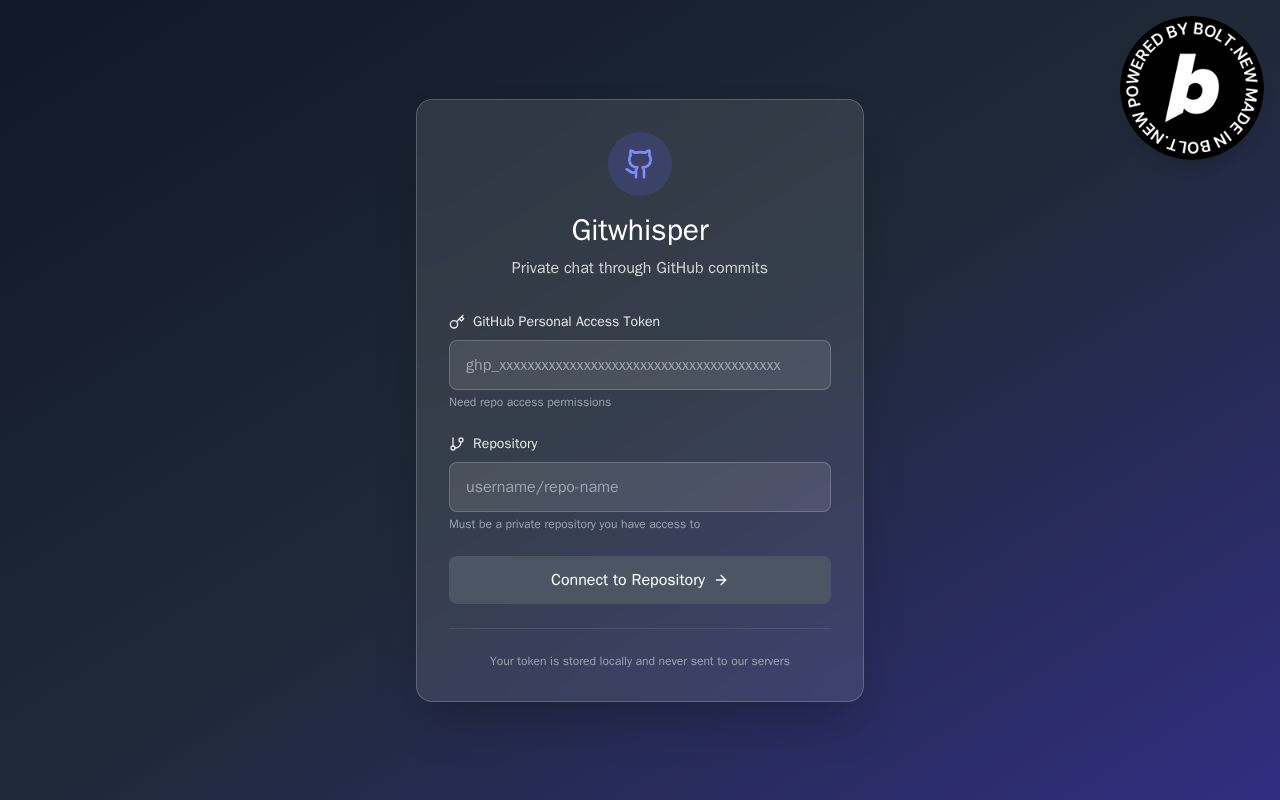 Preview of Gitwhisper