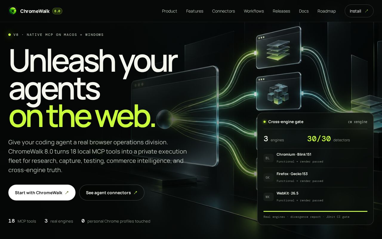 Preview of ChromeWalk MCP