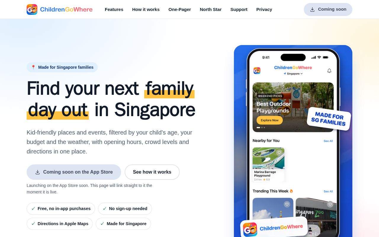Preview of Childrengowhere Site
