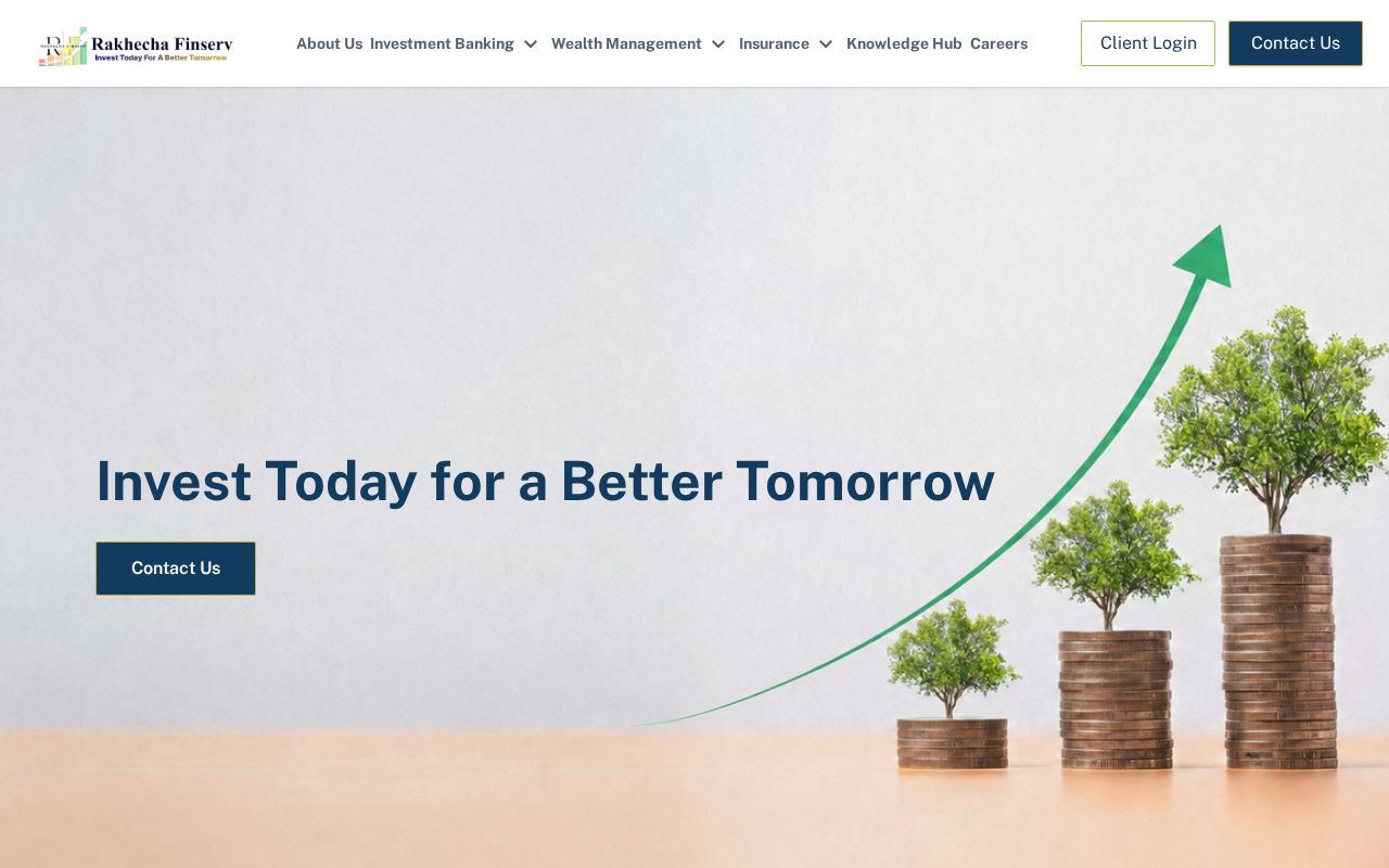 Preview of Rakhecha Finserv website — sanitized Astro rewrite (final draft)