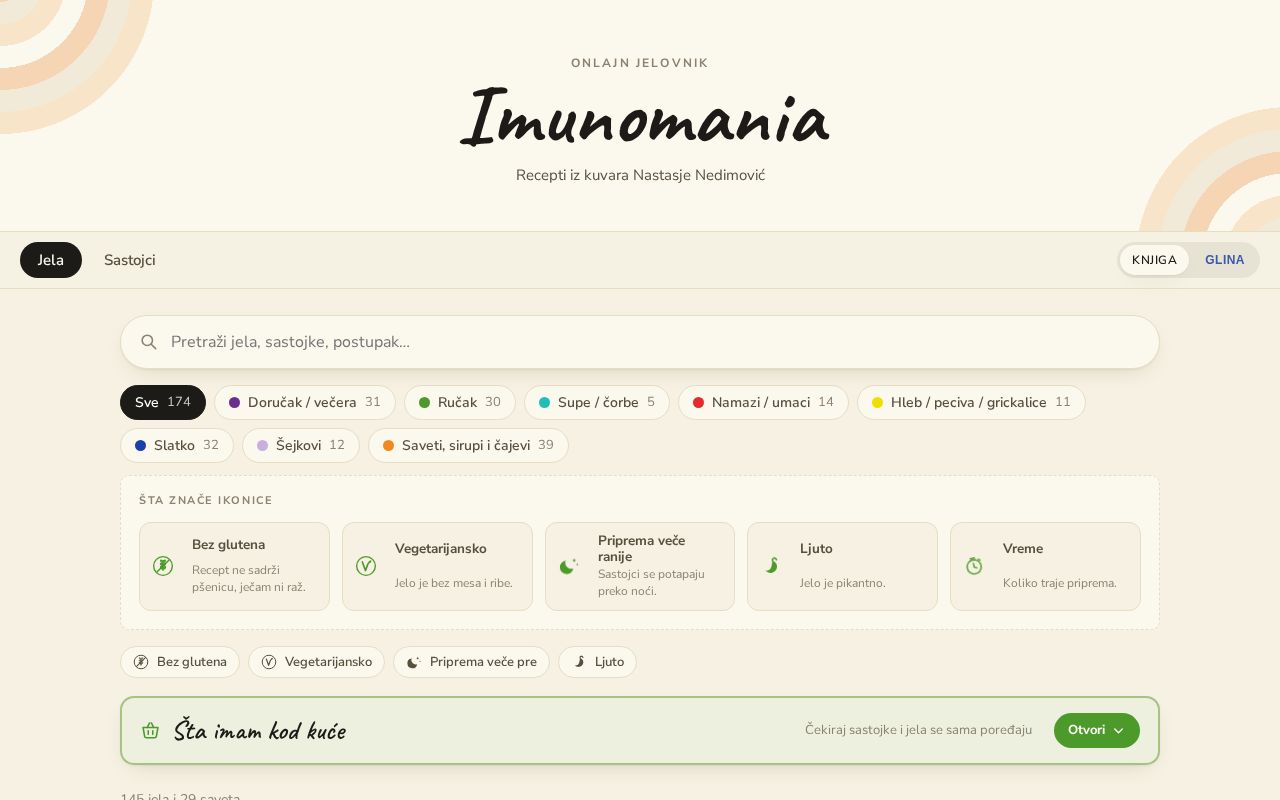 Preview of Online Jelovnik
