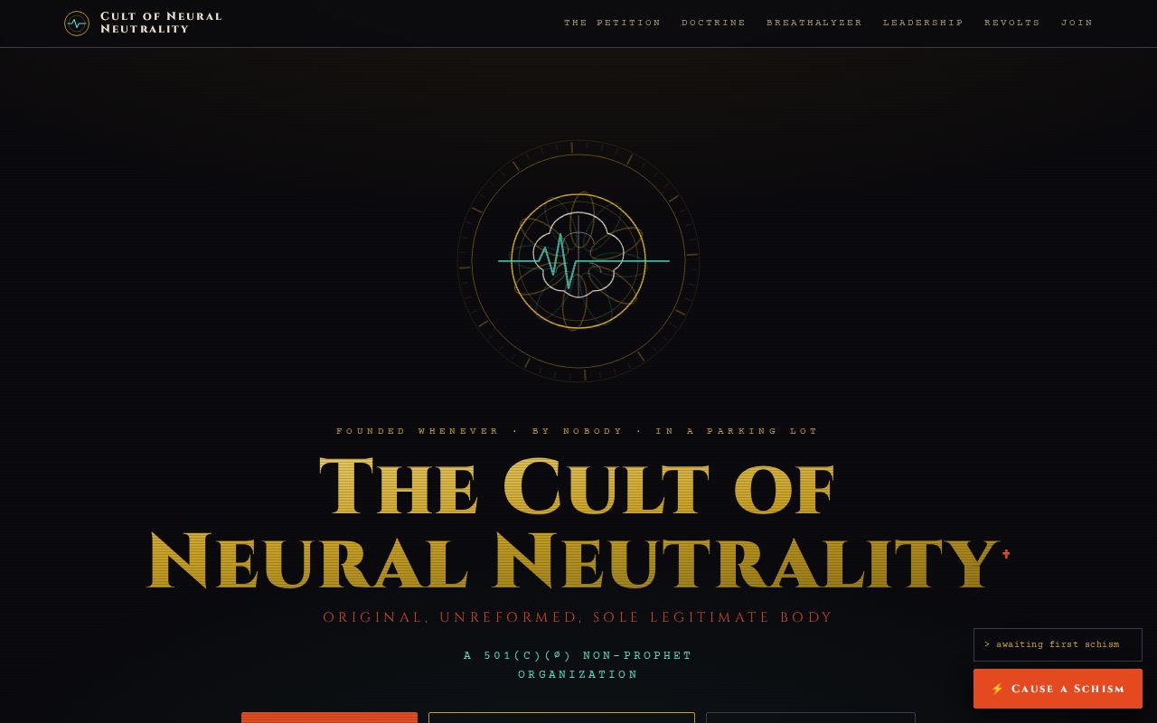 Preview of Cult of Neural Neutrality