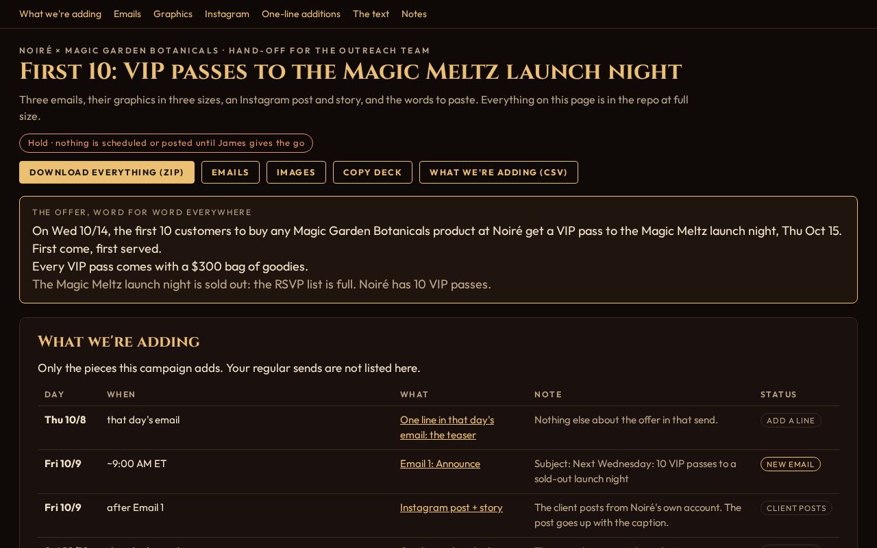 Preview of Noire Magic Meltz