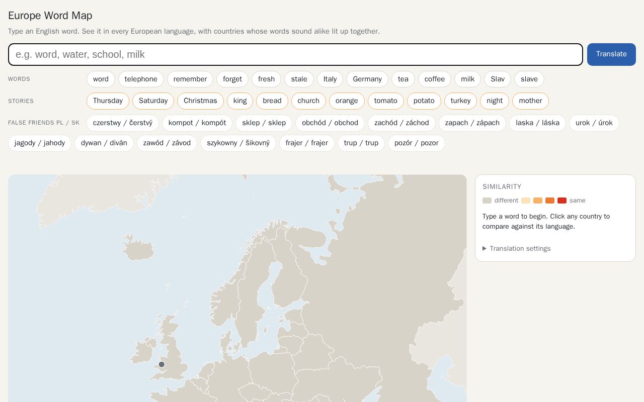 Preview of Word Map