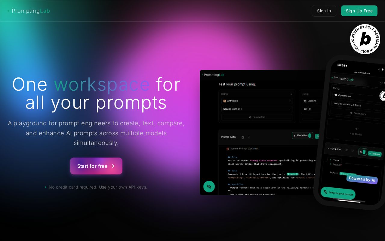 Preview of PromptingLab