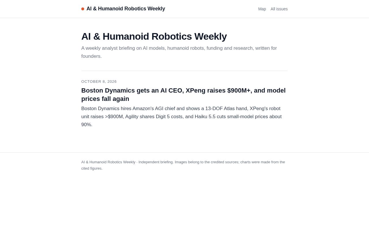 Preview of Ai Robotics Weekly