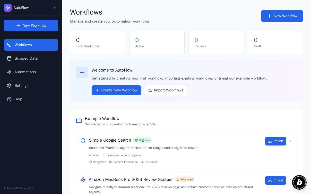 Preview of AutoFlow