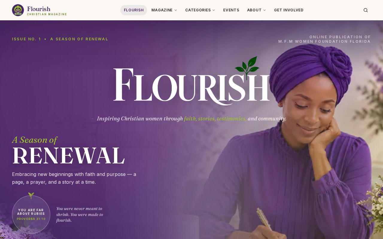 Preview of Flourish Christian Magazine
