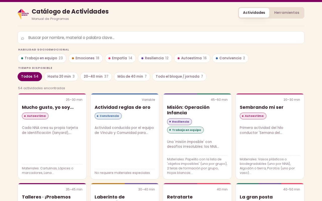 Preview of ProgramasActividades