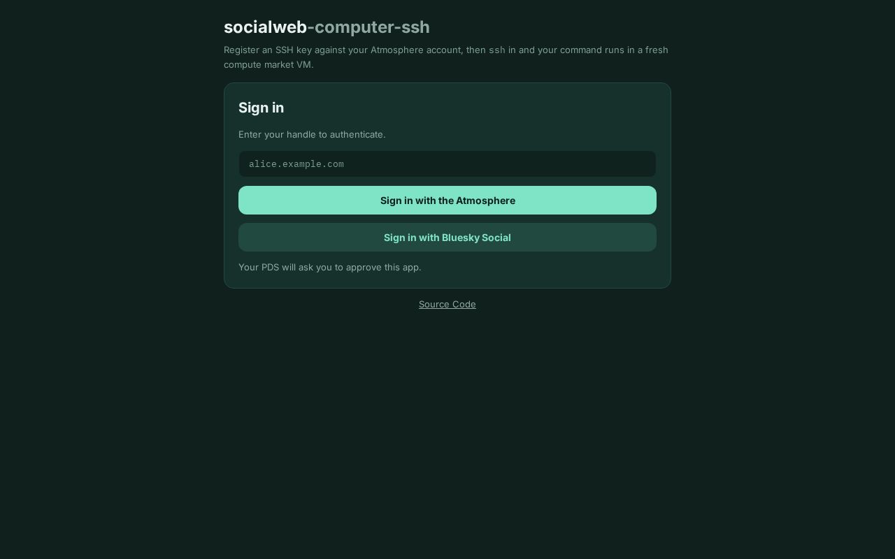 Preview of Socialweb Computer Ssh