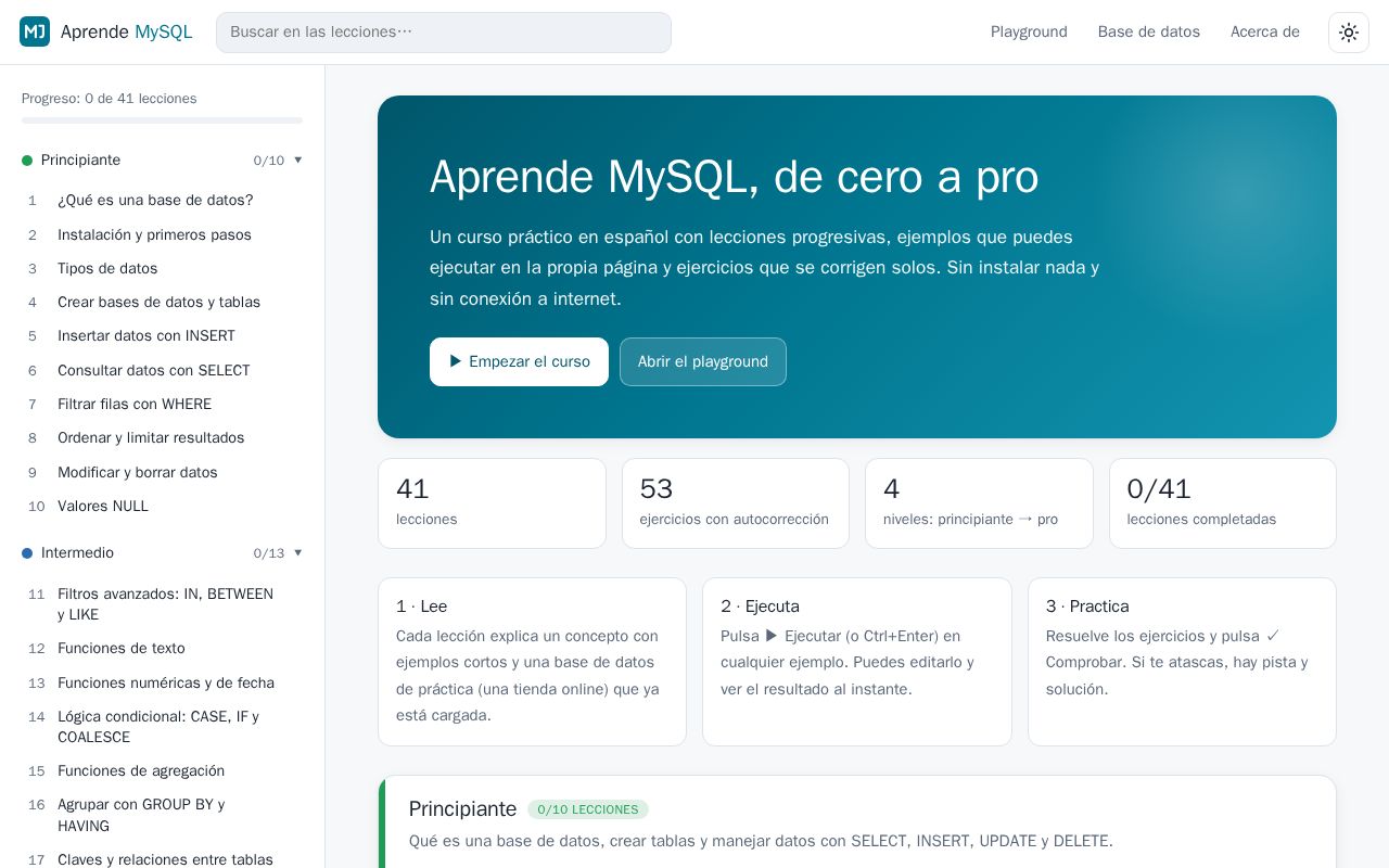 Preview of Aprende Mysql
