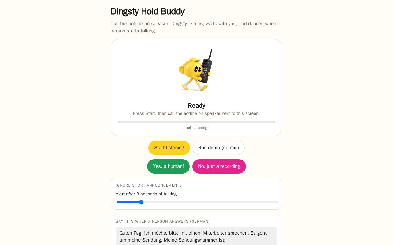 Preview of Dingsty Hold Buddy