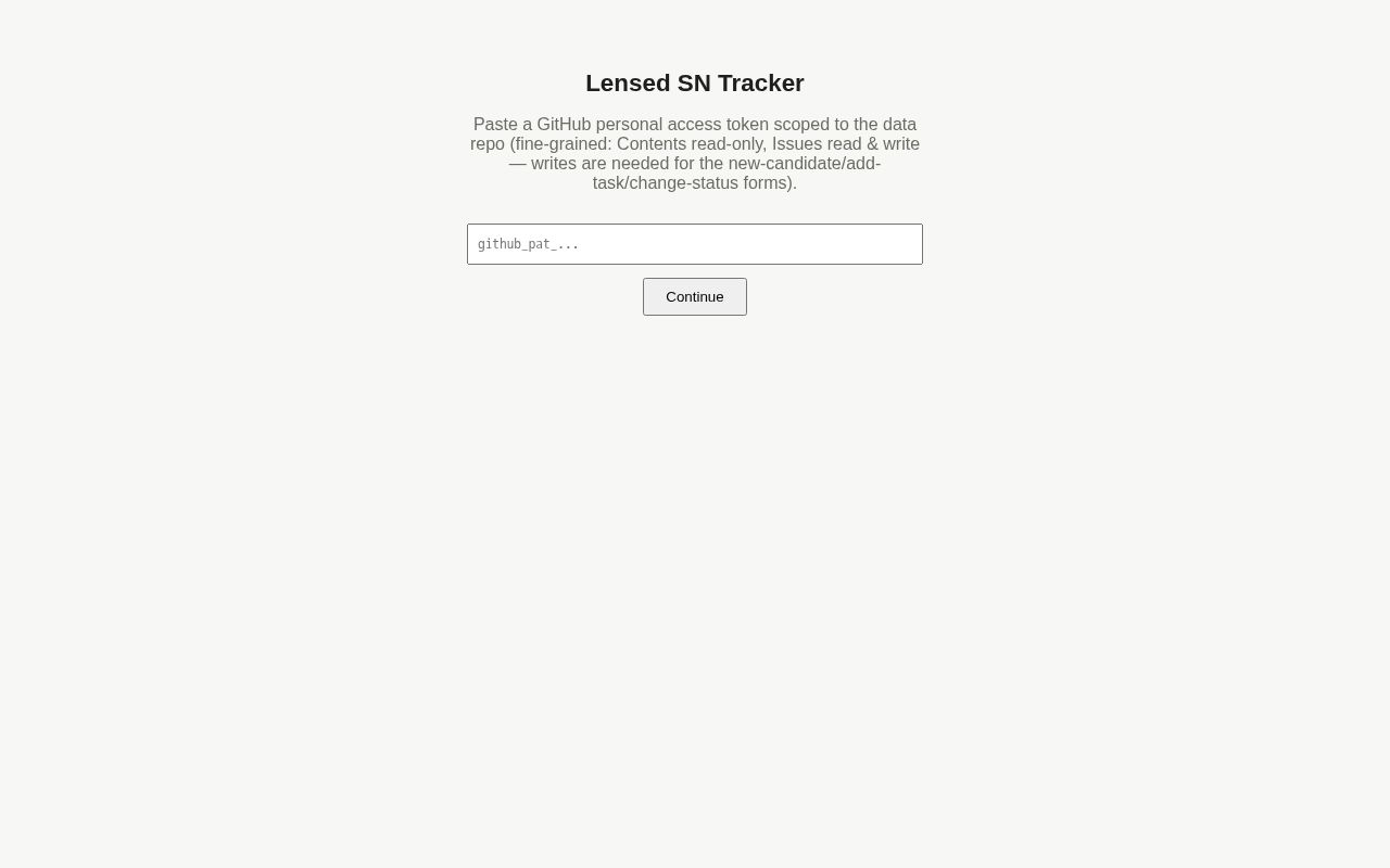 Preview of Lensed Sn Tracker
