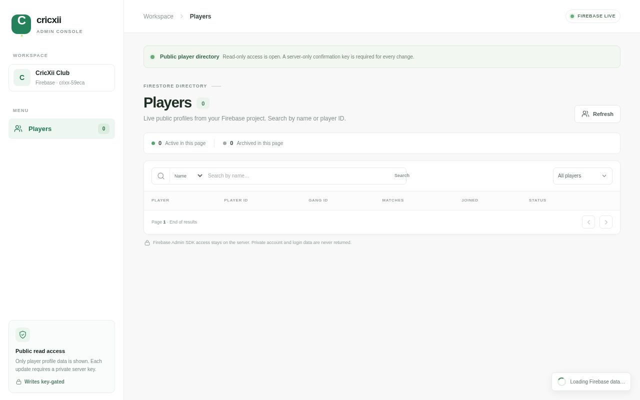 Preview of CricXii Admin