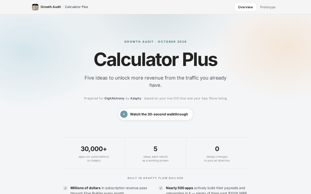 Preview of Calculatorplus Flow Rebuild