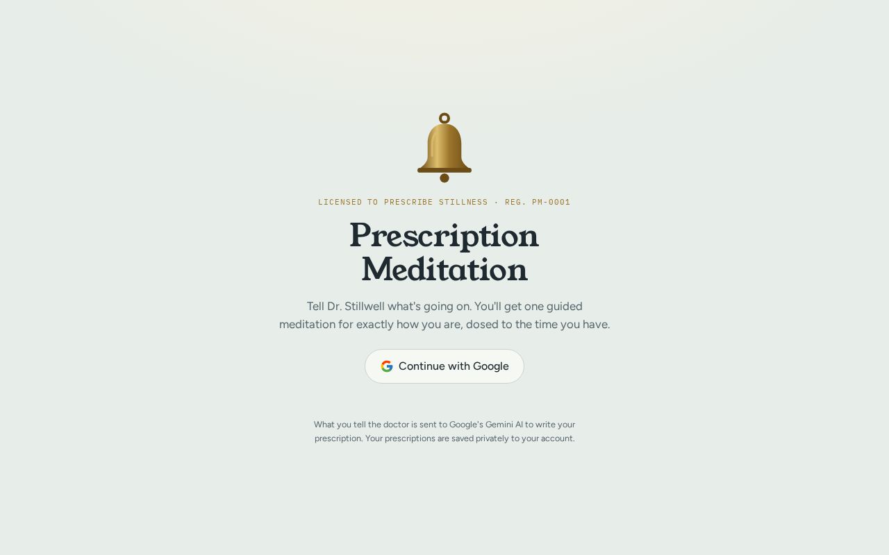 Preview of Prescription Meditation