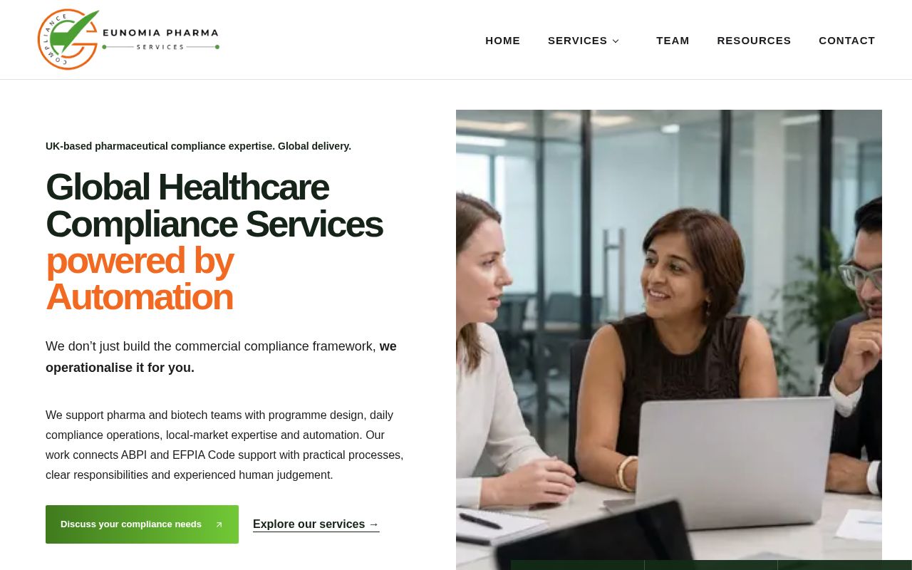 Preview of Eunomia New Website