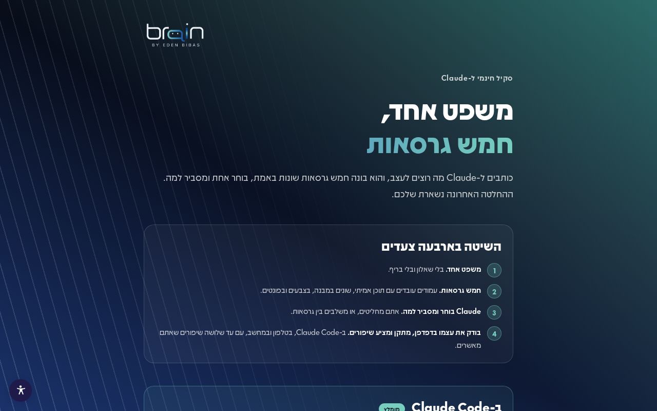 Preview of Design Versions