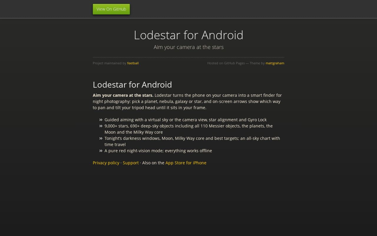 Preview of Lodestar for Android