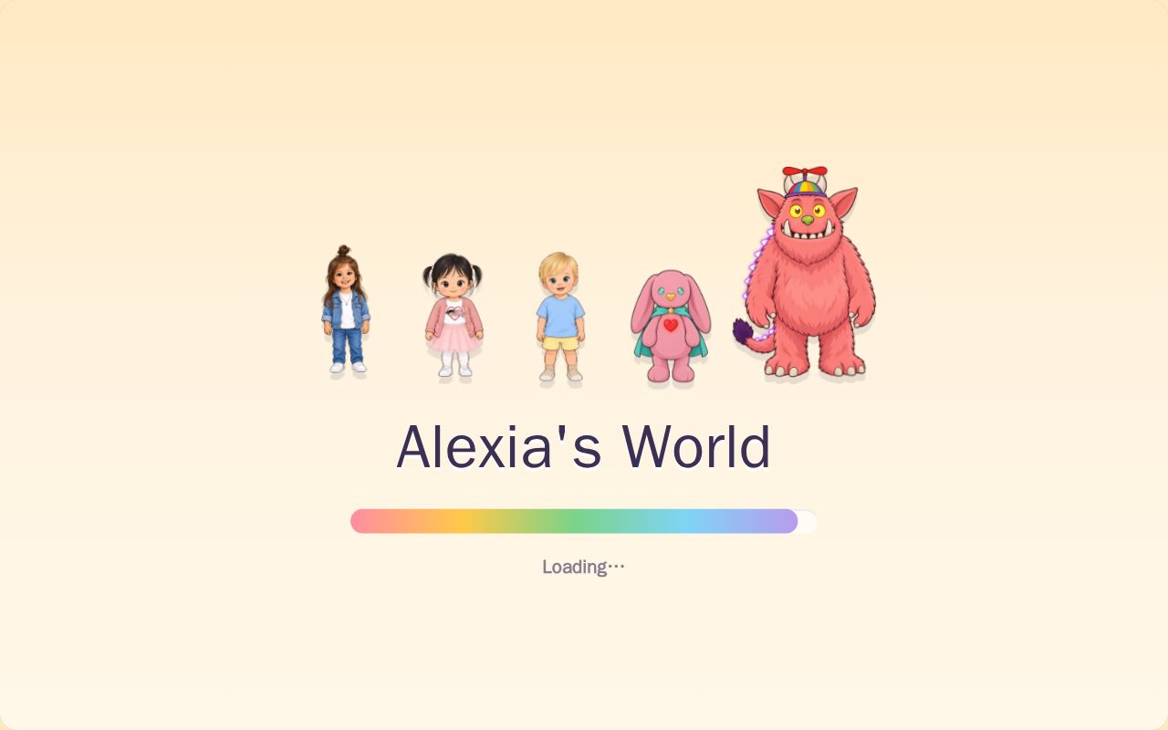 Preview of Alexia's World v2 — voice-led games PWA for little ones