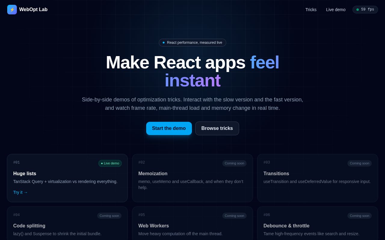 Preview of Webopt Lab