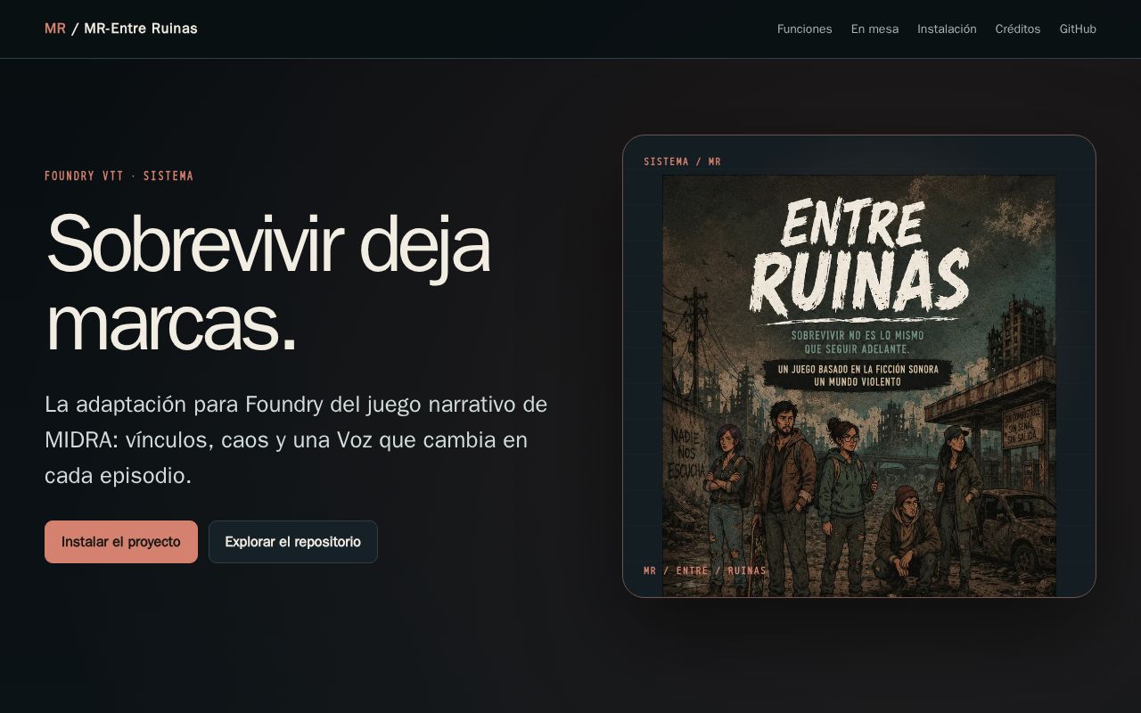 Preview of Mr Entre Ruinas