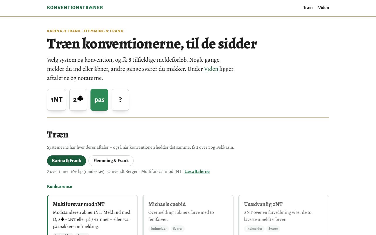 Preview of Konventionstraener