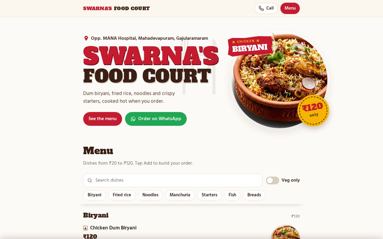 Preview of Swarna S Food Court