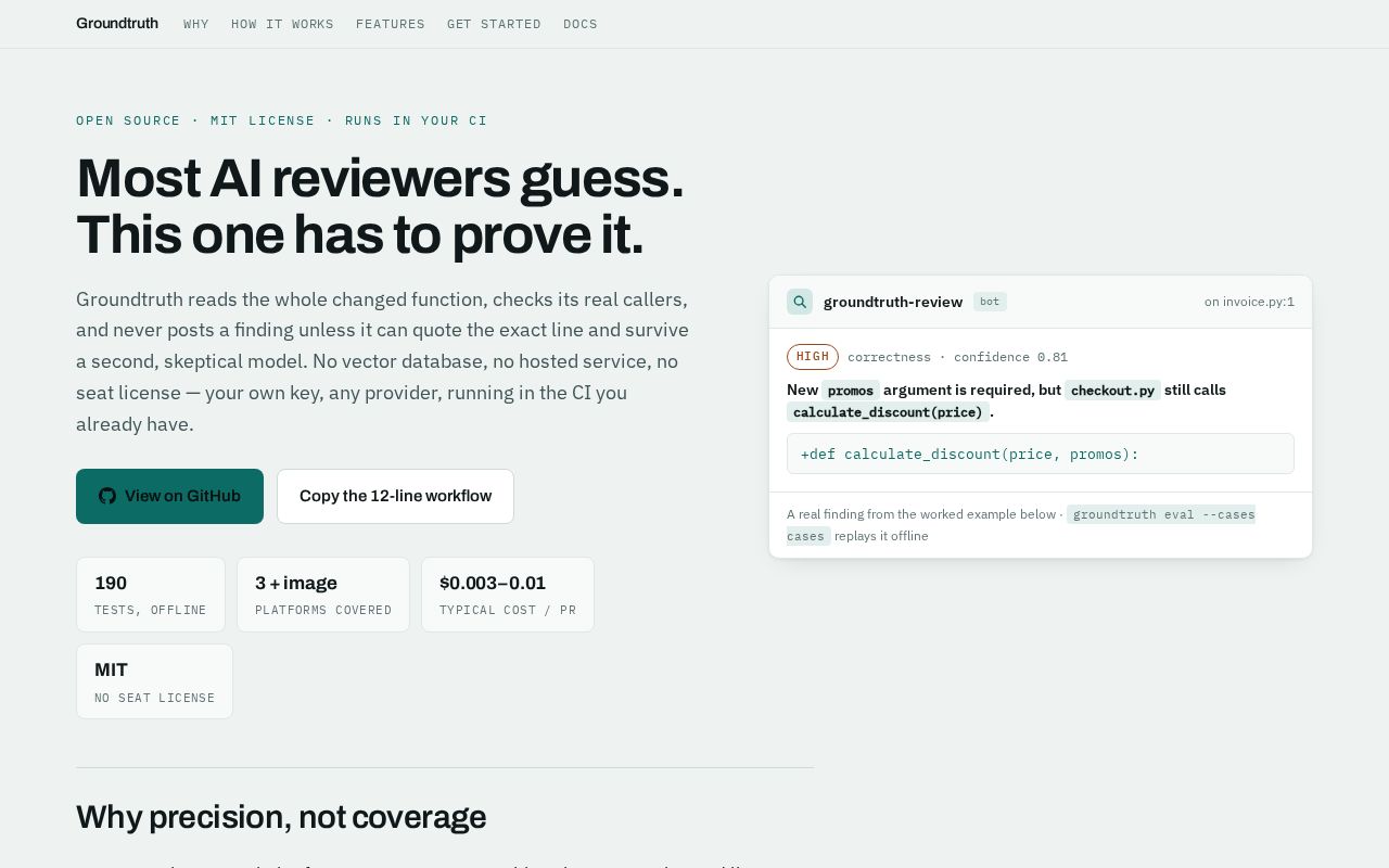 Preview of Groundtruth Code Review