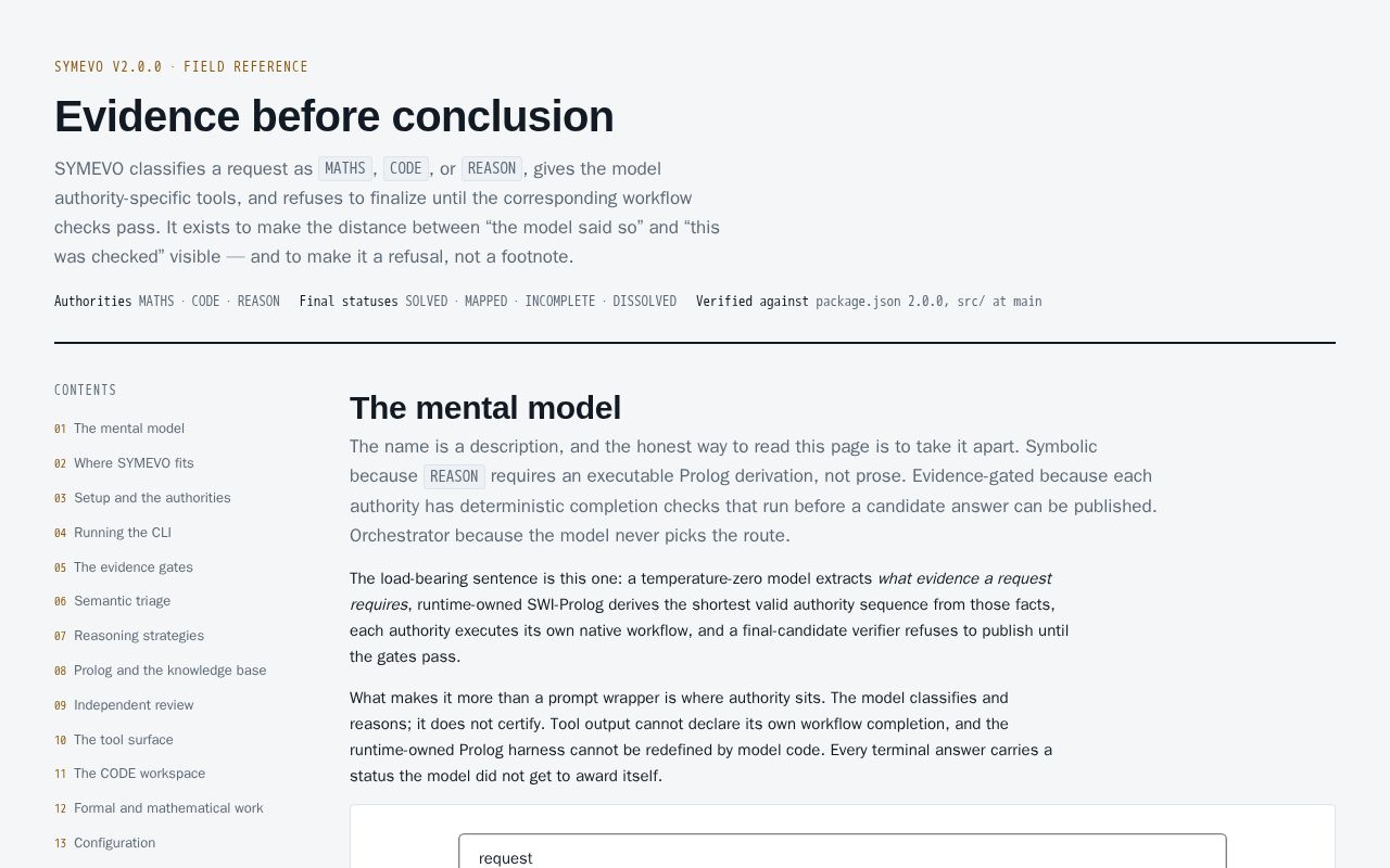 Preview of SYMEVO Field Reference