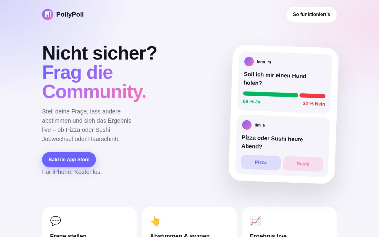 Preview of Webseite für pollypoll.app