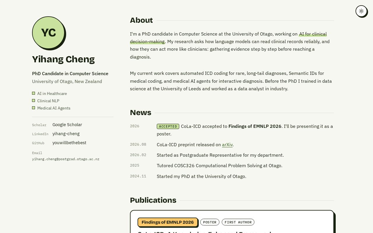 Preview of Yihang Cheng