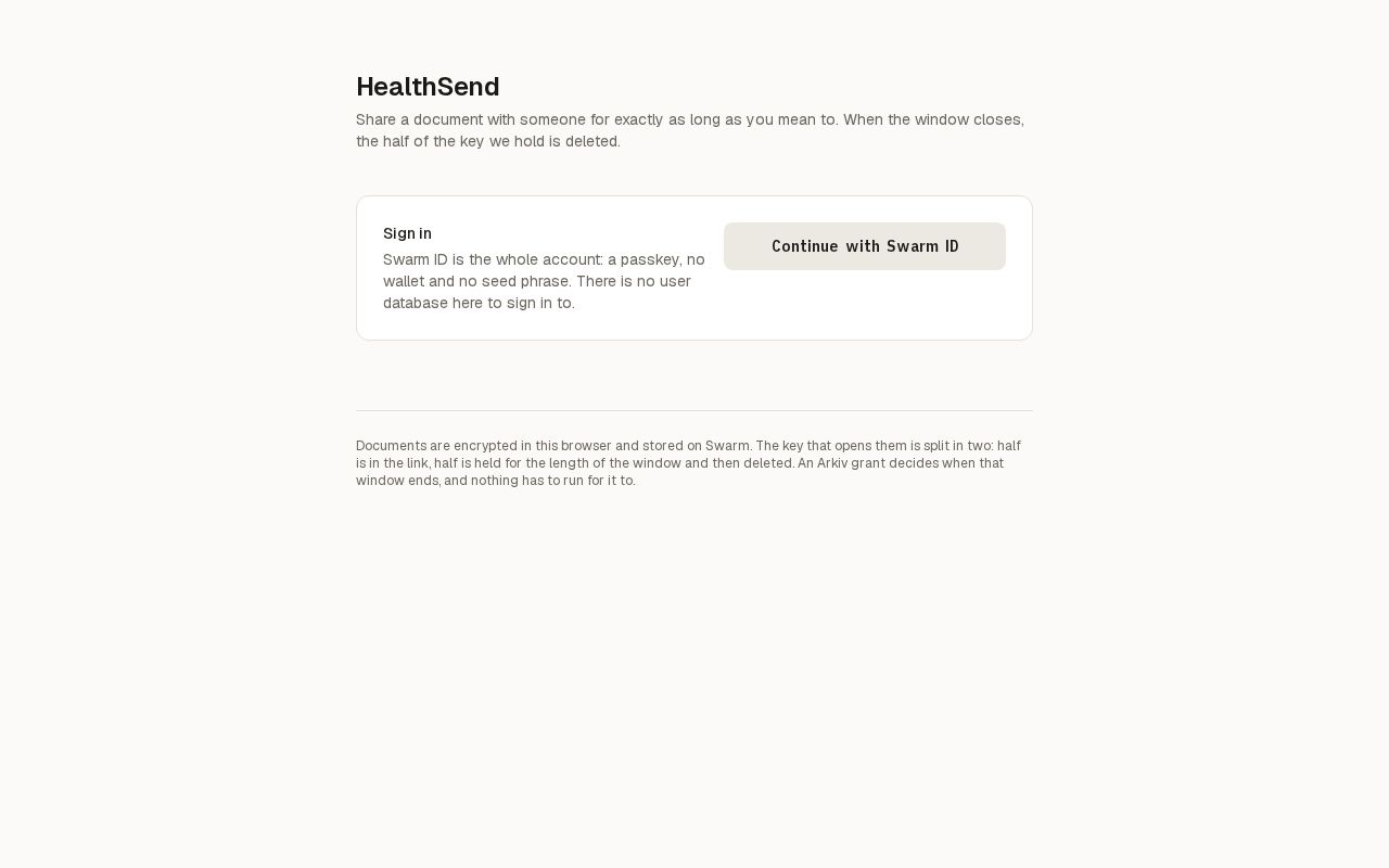 Preview of Healthsend