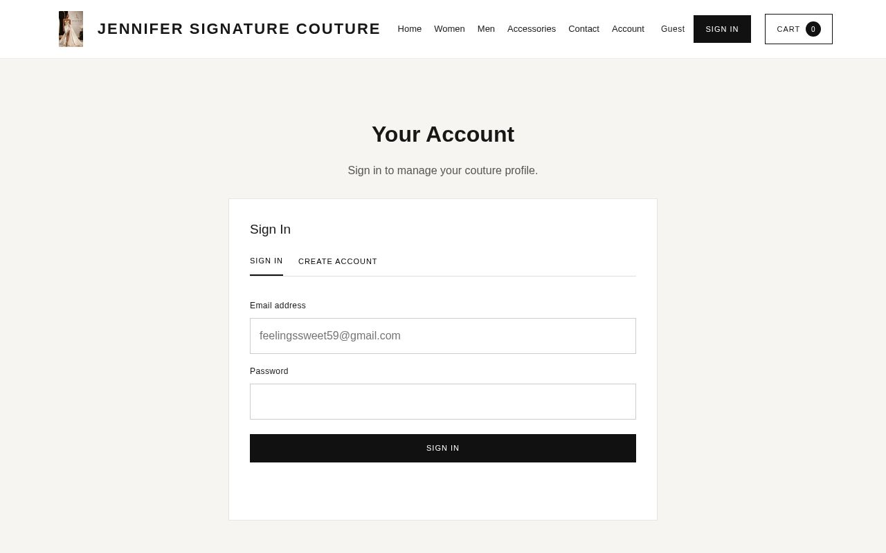 Preview of Jennifer Signature Couture