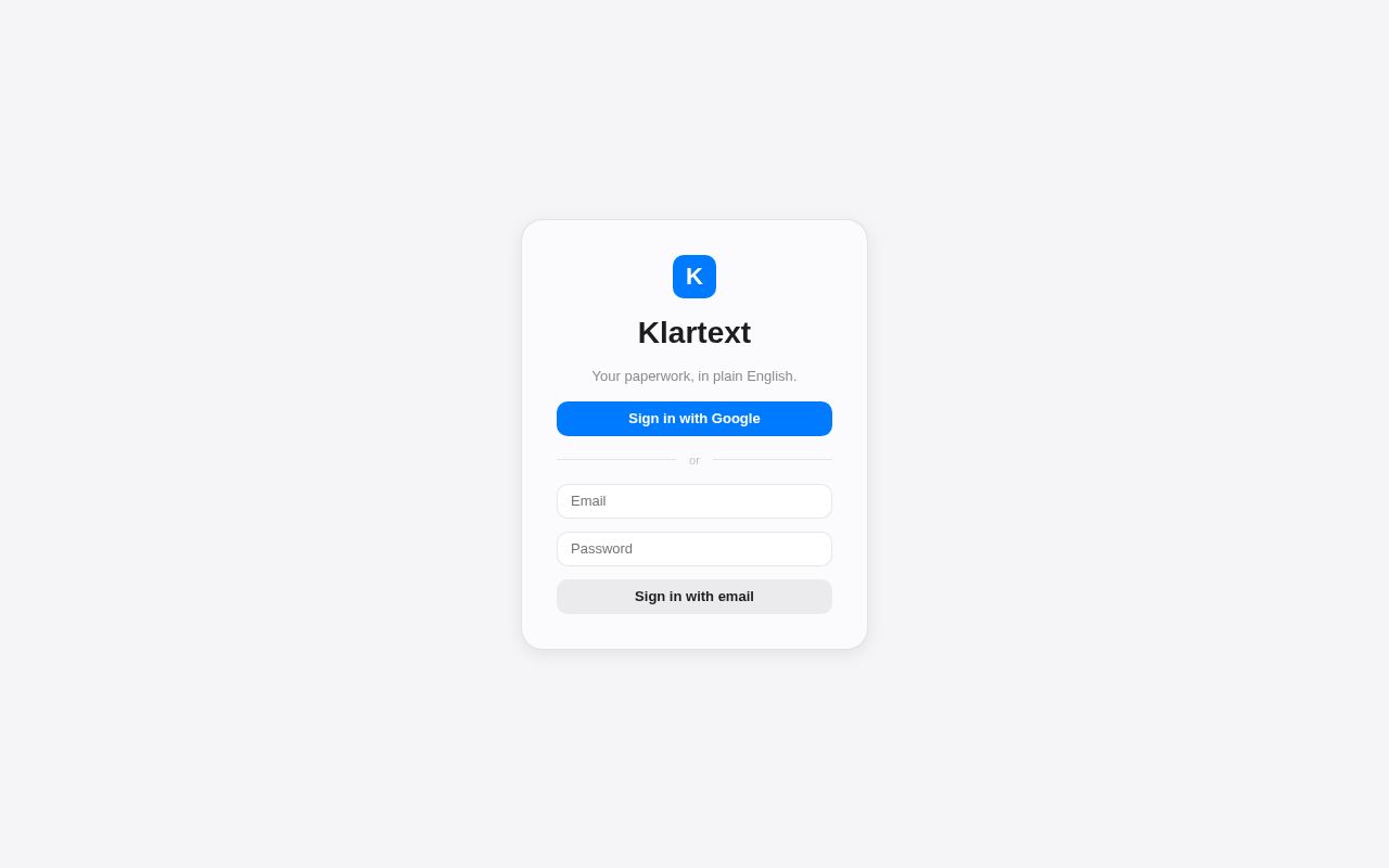 Preview of KlartextDMS