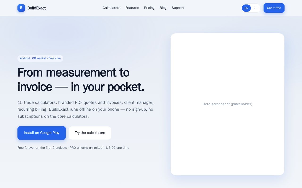 Preview of Buildexact